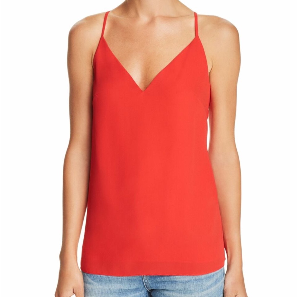 Red V-Neck Backless Camisole from AQUA brand (Bloomingdale’s)